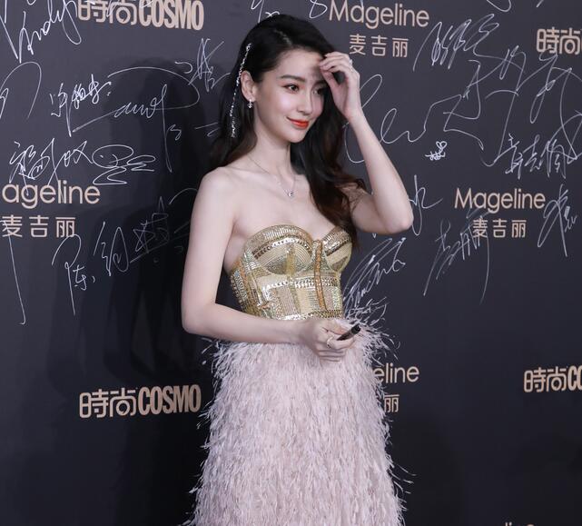 #172 Angelababy 长裙现场